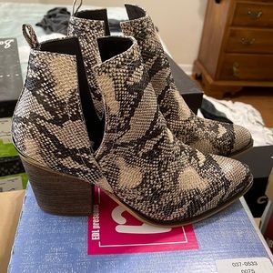 POP Chantilly Snake ankle boots